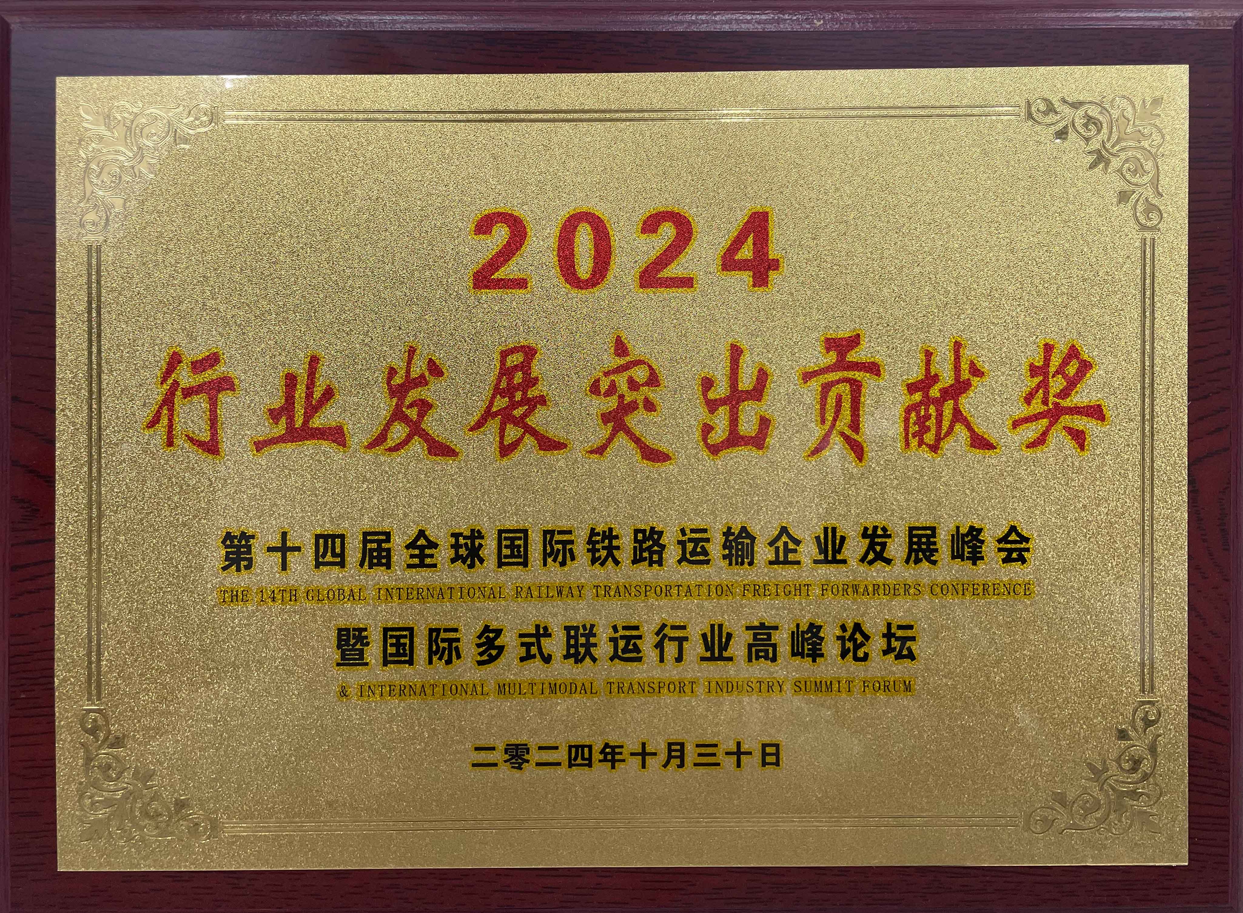 2024行业发展突出贡献奖